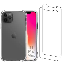 Case Iphone 11 Pro Max And 2 Protective Screens Recycled Plastic Transparent Back Market