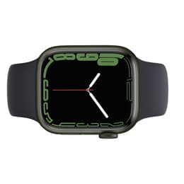 Apple Watch Series 7 (2021) GPS 41 mm - Aluminium Green - Sport band Black