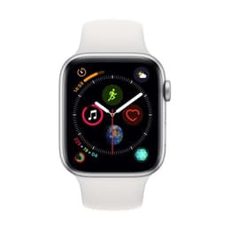 Apple Watch Series 4 (2018) GPS 44 mm - Aluminium Silver - Sport band White