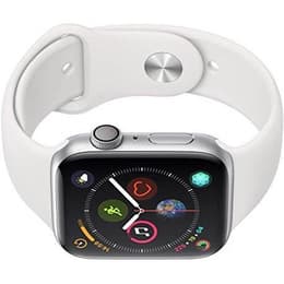 Apple Watch Series 4 (2018) GPS 44 mm - Aluminium Silver - Sport band White