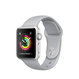 Apple Watch (Series 3) 2017 GPS 38 - Aluminium Silver - Sport loop Fog