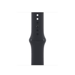 Apple Watch Series 7 (2021) GPS + Cellular 45 mm - Stainless steel Gold - Sport band Black