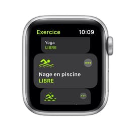 Apple Watch (Series SE) 2020 GPS 44 - Aluminium Silver - Sport band White