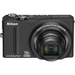 Compact S9100 - Black + Nikon Nikkor 18x Wide Optical Zoom 4.5-81.0 mm f/3.5–5.9