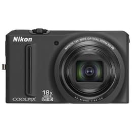 Compact S9100 - Black + Nikon Nikkor 18x Wide Optical Zoom 4.5-81.0 mm f/3.5–5.9