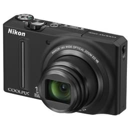 Compact S9100 - Black + Nikon Nikkor 18x Wide Optical Zoom 4.5-81.0 mm f/3.5–5.9