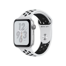Apple Watch Series 4 (2018) GPS 44 mm - Aluminium Silver - Nike Sport band White/Black
