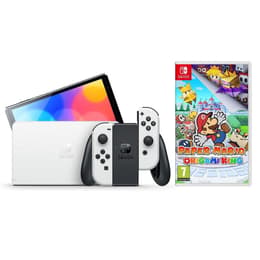 Switch OLED 64GB - Grey + Paper Mario Origami King