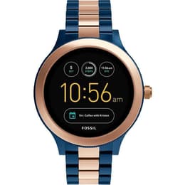 Fossil Smart Watch Q Gen 3 Smartwatch Venture FTW6002 - Blue/Gold
