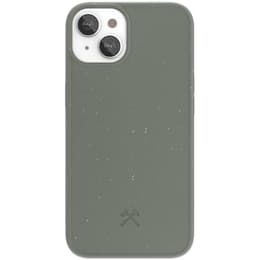 Case iPhone 13 mini - Natural material - Green