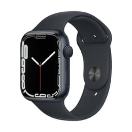 Apple Watch (Series 7) 2021 GPS 45 - Aluminium Space black - Sport band Black