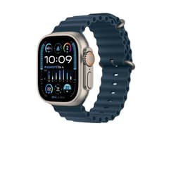 Apple Watch Ultra (2022) GPS + Cellular 49 mm - Titanium Natural Titanium - Ocean band Blue