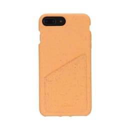 Case iPhone 6 Plus/6S Plus/7 Plus/8 Plus - Natural material - Cantaloupe