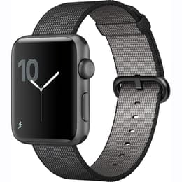 Apple Watch (Series 2) 2017 GPS 42 - Aluminium Space Gray - Woven nylon Grey