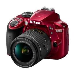 Reflex D3400 - Red + Nikon Nikon AF-P DX Nikkor 18-55mm f/3.5-5.6G VR f/3.5-5.6