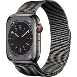 Apple Watch Series 9 (2023) GPS + Cellular 45 mm - Stainless steel Graphite - Milanese loop Black