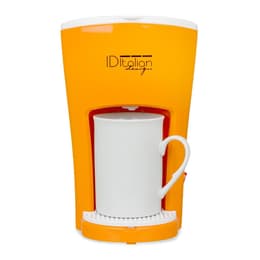 Coffee maker Without capsule Italian Design IDECUCOF01 Funny Pro Coffee Maker 0.15L - White/Orange
