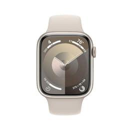 Apple Watch Series 9 (2023) GPS + Cellular 45 mm - Aluminium Starlight - Sport band Starlight