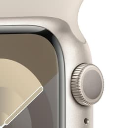 Apple Watch Series 9 (2023) GPS + Cellular 45 mm - Aluminium Starlight - Sport band Starlight
