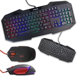 Cortek Keyboard QWERTY Italian Backlit Keyboard XForce + GP4 Kit Mouse and Keyboard