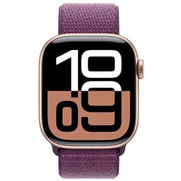 Apple Watch Series 10 (2024) GPS + Cellular 42 mm - Aluminium Rose Gold - Sport loop Purple