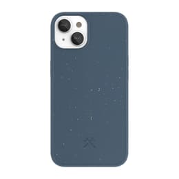 Case iPhone 14 - Natural material - Blue