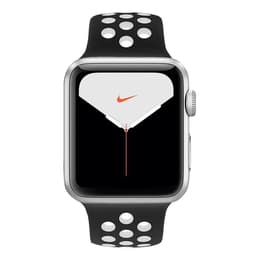 Apple Watch (Series 5) 2019 GPS + Cellular 44 - Aluminium Silver - Sport Nike Black/White