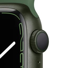 Apple Watch Series 7 (2021) GPS 41 mm - Aluminium Green - Sport band Green