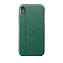 Case iPhone X/Xs - Natural material - Green