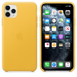 Apple Leather case iPhone 11 Pro Max - Leather Yellow