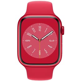 Apple Watch (Series 8) 2022 GPS 45 - Aluminium Red - Sport band Red