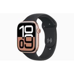 Apple Watch Series 10 (2024) GPS 46 mm - Aluminium Rose Gold - Sport band Black