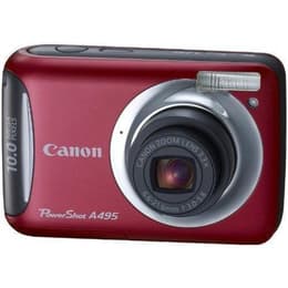 Compact Powershot a495 - Red + Canon Zoom Lens 3,3X f/3 - 5,8