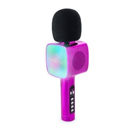 Bigben Micro karaoké avec effets lumineux - rose Audio accessories