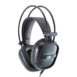 Mftek UX-A2 gaming wired Headphones with microphone - Black/Green