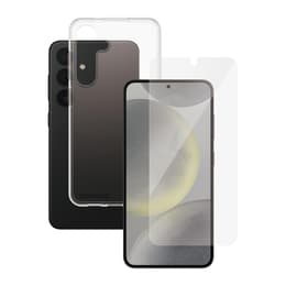 Case Galaxy S24 and protective screen - Silicone - Transparent