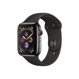 Apple Watch (Series 4) 2018 GPS 40 - Stainless steel Space Gray - Sport band Black