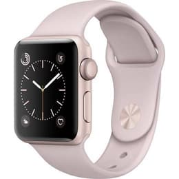 Apple Watch (Series 2) GPS 38 - Aluminium Rose gold - Sport loop Pink sand