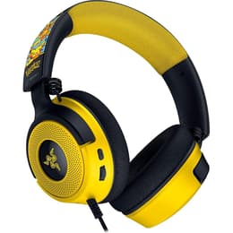 Razer Kraken V4 X Pokemon Edition noise-Cancelling gaming wired Headphones with microphone - Yellow
