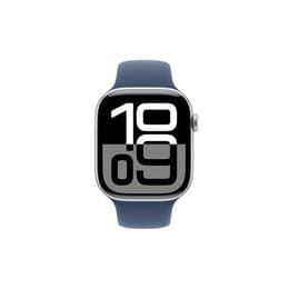 Apple Watch Series 10 (2024) GPS + Cellular 46 mm - Aluminium Silver - Sport band Blue