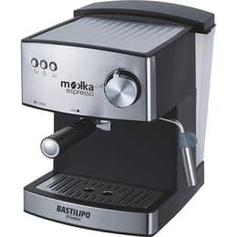 Espresso machine Without capsule Bastilipo Mokka Expreso 20 1.6L - Black/Silver