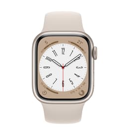 Apple Watch Series 8 (2022) GPS 41 mm - Aluminium Starlight - Sport band Starlight