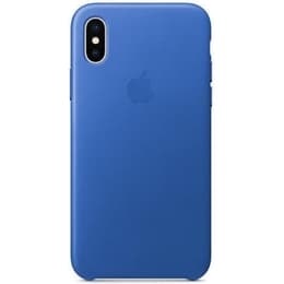 Apple Leather case iPhone X / XS - Leather Blue