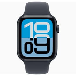 Apple Watch (2025) GPS + Cellular 44 mm - Aluminium Midnight - Sport band Midnight