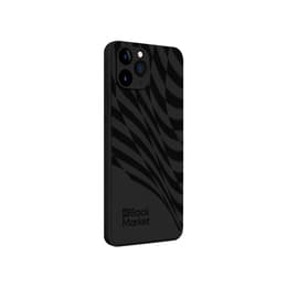 Back Market Case iPhone 11 Pro and protective screen - Natural material - Black Wave