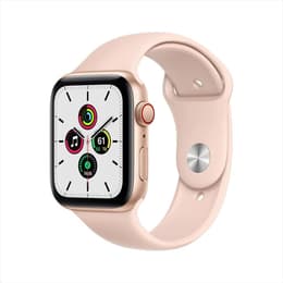 Apple Watch (Series SE) 2020 GPS + Cellular 44 - Aluminium Gold - Sport band Pink sand