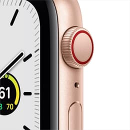 Apple Watch (Series SE) 2020 GPS + Cellular 44 - Aluminium Gold - Sport band Pink sand