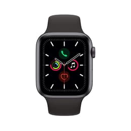 Apple Watch Series 5 (2019) GPS + Cellular 44 mm - Stainless steel Space Black - Sport band Black