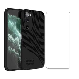 Back Market Case Galaxy S20 FE and protective screen - Recycled plastic - Black Wave