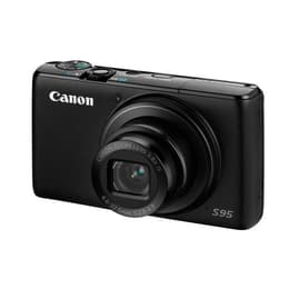 Compact PowerShot S95 - Black + Canon Canon Zoom Lens 3.8 x IS 6-22,5mm f/2.0-4.9 f/2.0-4.9